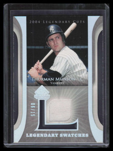 2004 SP Legendary Cuts Legendary Swatches 15 TM Thurman Munson Jersey 6/15