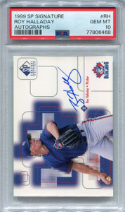 1999 SP Signature Autographs RH Roy Halladay Auto PSA 10 GEM MT