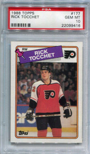 1988-89 Topps 177 Rick Tocchet PSA 10 GEM MT