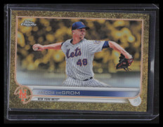 2022 Topps Gilded Collection Chrome Gold Etch Refractor 48 Jacob deGrom 64/99