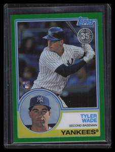 2018 Topps '83 Silver Pack Chrome Green Refractor 97 Tyler Wade Rookie 4/99