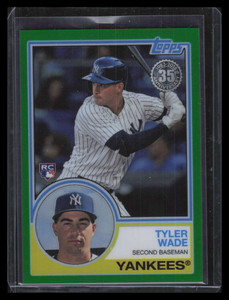 2018 Topps '83 Silver Pack Chrome Green Refractor 97 Tyler Wade Rookie 74/99