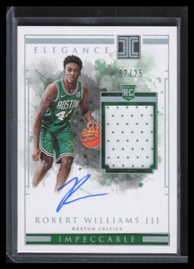 2018-19 Panini Impeccable Holo Silver 137 Robert Williams Rookie Patch Auto 2/25