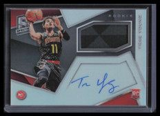 2018-19 Panini Spectra 104 Trae Young Rookie Jersey Auto 35/299