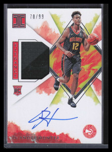 2019-20 Panini Impeccable 173 De'Andre Hunter Rookie Jersey Auto 70/99