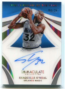 2020-21 Immaculate Award Winners Autographs 5 Shaquille O'Neal Auto 4/25 READ