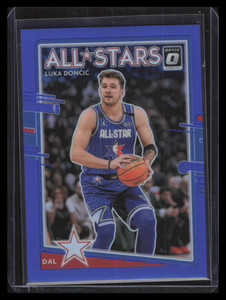 2020-21 Donruss Optic All Stars Blue Refractor 4 Luka Doncic 18/49