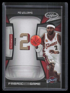 2009-10 Certified Fabric of Game Jersey Number Prime 108 Mo Williams Patch 6/10