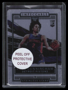 2021-22 Panini Impeccable Stainless Stars 20 Cade Cunningham Rookie 35/99