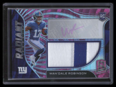 2022 Panini Spectra Radiant Neon Pink Wan'Dale Robinson Rookie Patch Auto 9/25