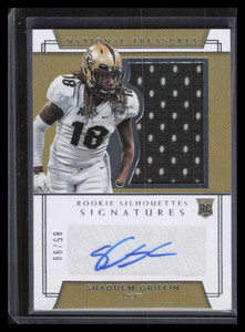 2018 National Treasures Silhouette 171 Shaquem Griffin Rookie Jersey Auto 85/99