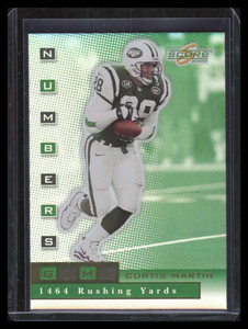 2000 Score Numbers Game Gold ng14 Curtis Martin 313/367