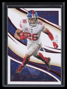 2020 Immaculate Collection Red 23 Saquon Barkley 19/25