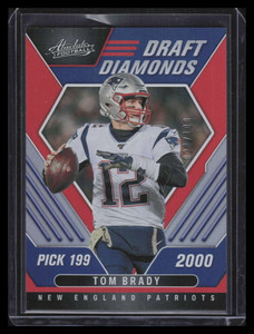2022 Absolute Draft Diamonds Spectrum Red 3 Tom Brady 28/100