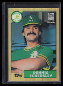 2001 Topps Chrome Traded Retrofractor t125 Dennis Eckersley 87 1987