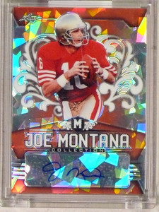 2020 Leaf Metal Crystals Orange Joe Montana Autograph Auto #D1/3 #JMC13