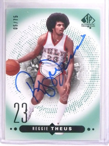 2014-15 SP Authentic Emerald Autograph Auto Reggie Theus #D05/75 #42