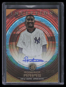 2022 Bowman Inception Autographs Gold PARA Roderick Arias Rookie Auto 6/25