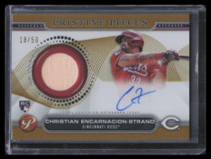 2024 Topps Pristine Pieces Gold Refractor Encarnacion-Strand Rookie Bat Auto /50