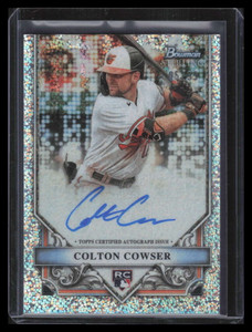2024 Bowman Sterling Autographs Speckle Refractor Colton Cowser Rookie Auto 5/99