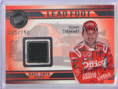 2009 Press Pass VIP LeadFoot Tony Stewart race used shoe #D65/150