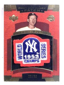 2004 UD Sweet Spot Classics Whitey Ford World Series Patch #D22/50 #SSPWF