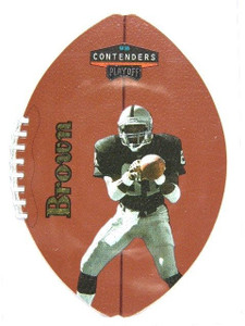 1998 Playoff Contenders Leather Gold Tim Brown #D34/60 #66