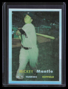 1996 Topps Mantle Finest Refractor 7 Mickey Mantle 1957 Topps 150009