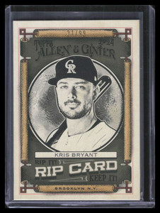 2024 Topps Allen and Ginter Rip Cards RIPKB Kris Bryant 21/99 UNRIPPED