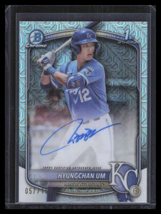 2025 Bowman Chrome Prospect Autographs Refractor Hyungchan Um RC Auto 57/150