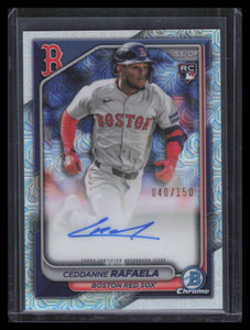 2024 Bowman Chrome Mega Box Rookie Autographs Ceddanne Rafaela RC Auto 40/150
