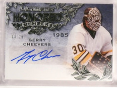 2015-16 Leaf Ultimate Honored Members Gerry Cheevers autograph #D13/25