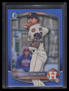 2025 Bowman Chrome Prospects Blue Refractor bcp48 Cam Smith Rookie 64/150