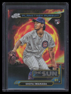 2024 Topps Cosmic Chrome Planetary Pursuit Sun pps7 Shota Imanaga Rookie