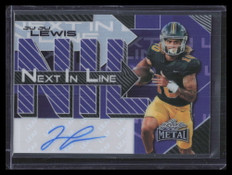 2025 Leaf Metal Next in Line Purple Prismatic nljl1 JuJu Lewis Rookie Auto 8/10