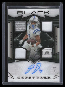 2024 Panini Black Capstones Autographs Josh Downs Rookie Quad Patch Auto 34/99