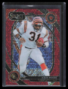 2024 Select Prizm Red Disco Refractor 260 Ickey Woods 29/49 Club Level