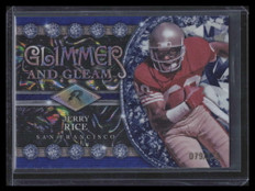 2024 Topps Resurgence Glimmer and Gleam Navy Surge Refractor Jerry Rice 79/275