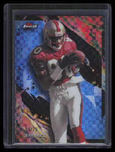 2024 Finest Blue Checkerboard Refractor 147 Jerry Rice 55/75