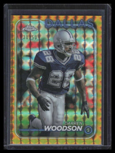 2024 Topps Chrome Gold Geometric Refractor 45 Darren Woodson 30/50