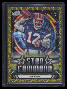 2024 Topps Cosmic Chrome Star Command Gold Interstellar Refractor Jim Kelly /50