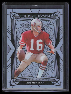 2024 Panini Obsidian Silver 175 Joe Montana 13/75