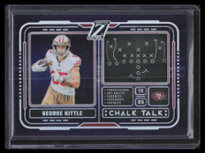 2024 Zenith Chalk Talk Red 25 George Kittle 17/50