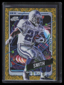 2024 Topps Cosmic Chrome Gold Interstellar Refractor 22 Emmitt Smith 26/50