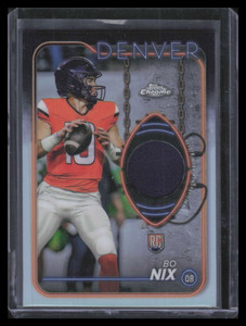 2024 Topps Chrome Rookie Relics CRRBN Bo Nix Rookie Jersey