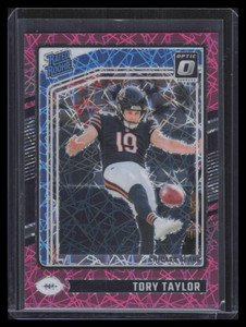 2024 Donruss Optic Pink Velocity Refractor 278 Tory Taylor RR Rated Rookie 44/80