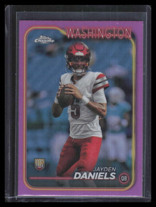 2024 Topps Chrome Pink Refractor 201 Jayden Daniels Rookie