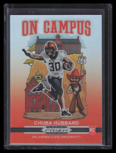 2021 Panini Prizm Draft Picks On Campus 14 Chuba Hubbard Rookie