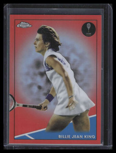 2021 Topps Chrome Orange Refractor 35 Billie Jean King 25/25