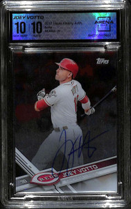 2017 Topps Clearly Authentic Autographs CAAUJV Joey Votto Auto ARENA 10 GEM MINT